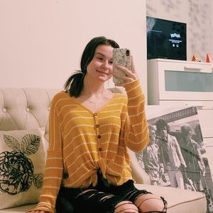 Yellow Stripped Sweater